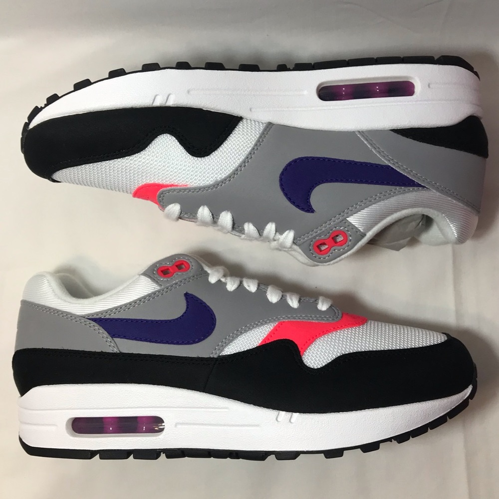 Nike Air Max 1 Raptors Pink Flash Lifestyle Shoes - Picture 2 of 8
